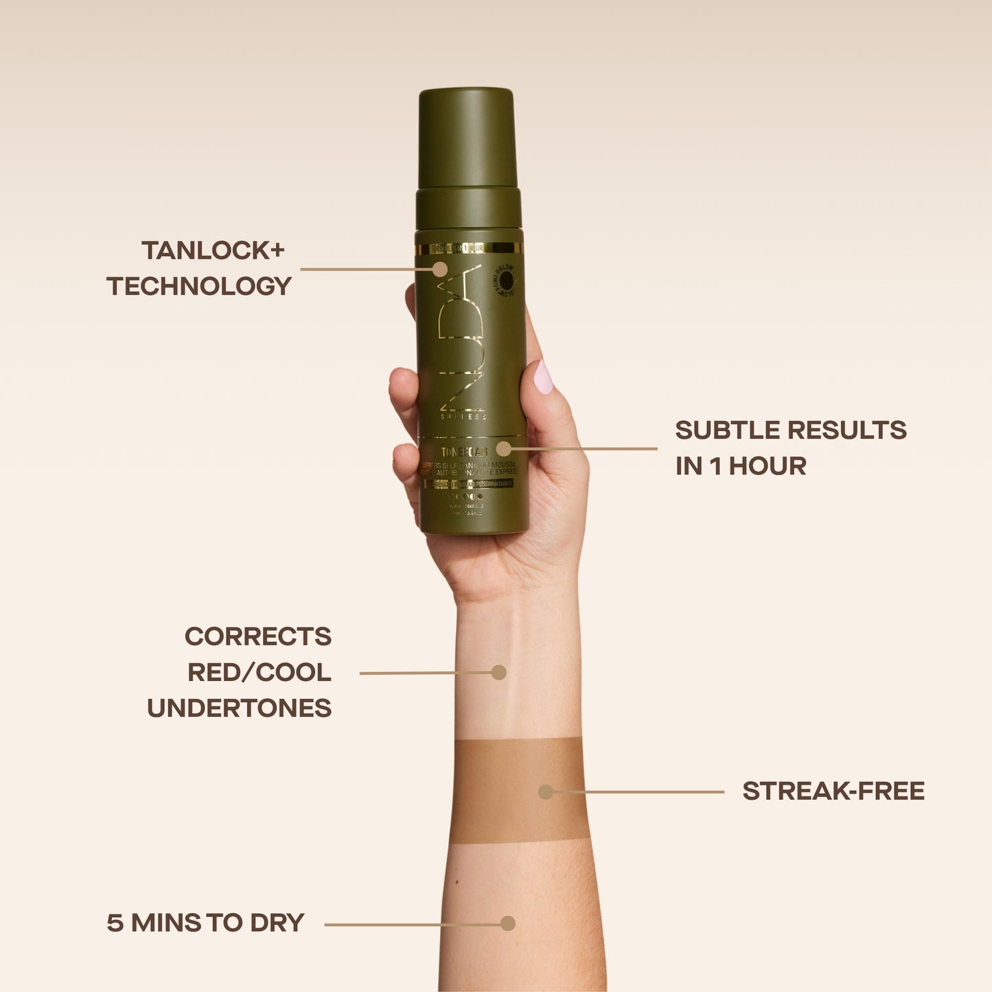 TONEFOAM Olive Express Self-Tanning Mousse