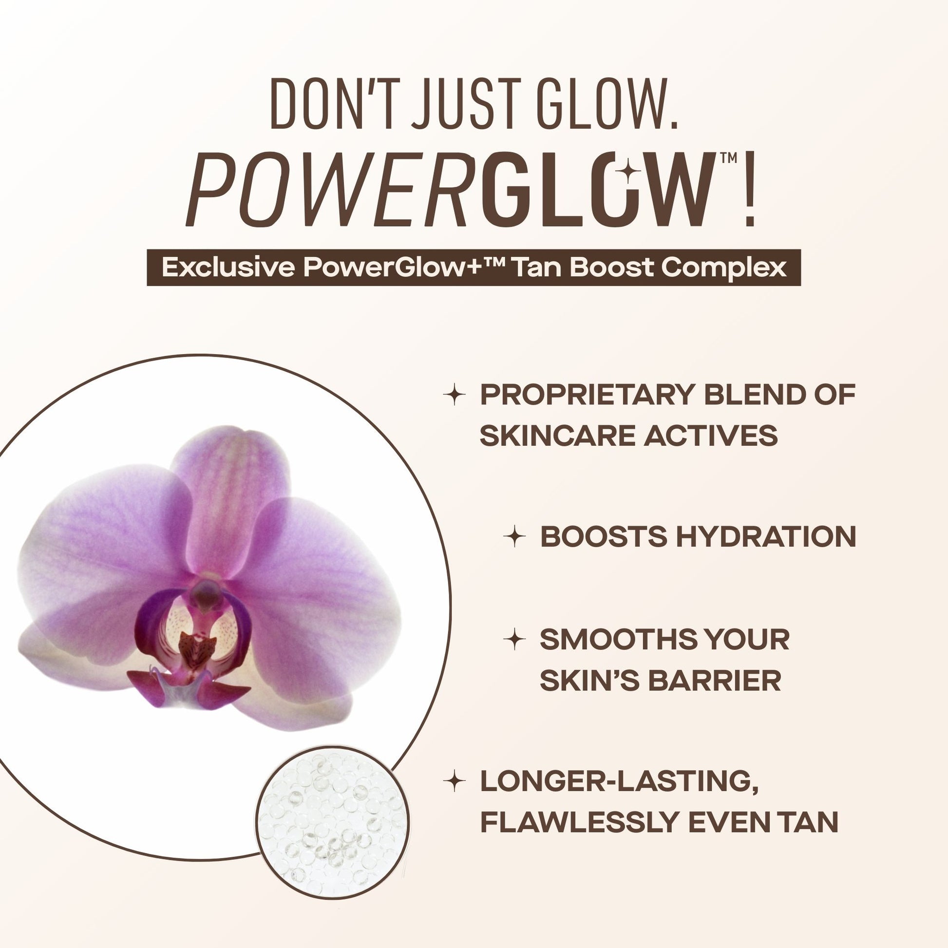 text details with a purple flower and a beige background