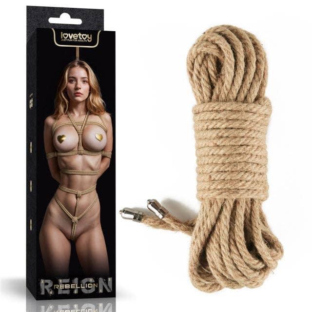 LoveToy - Rebellion Reign Rustic Hemp Bondage Rope