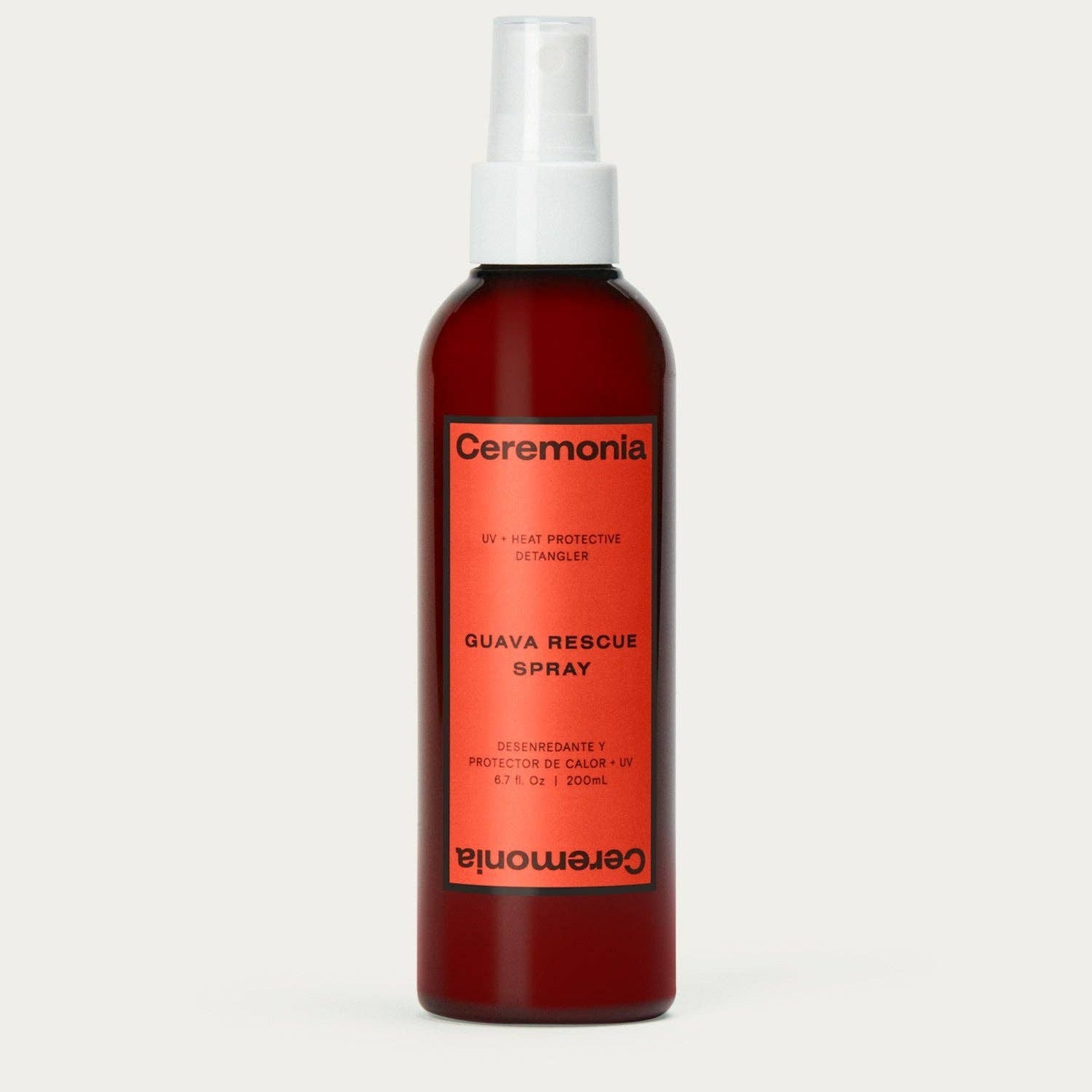 Ceremonia Guava Rescue Spray bottle on a white background