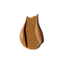 Brown cosmetic swatch on a white background