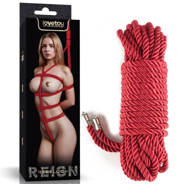 LoveToy - Rebellion Reign Crimson Silky Bondage Rope