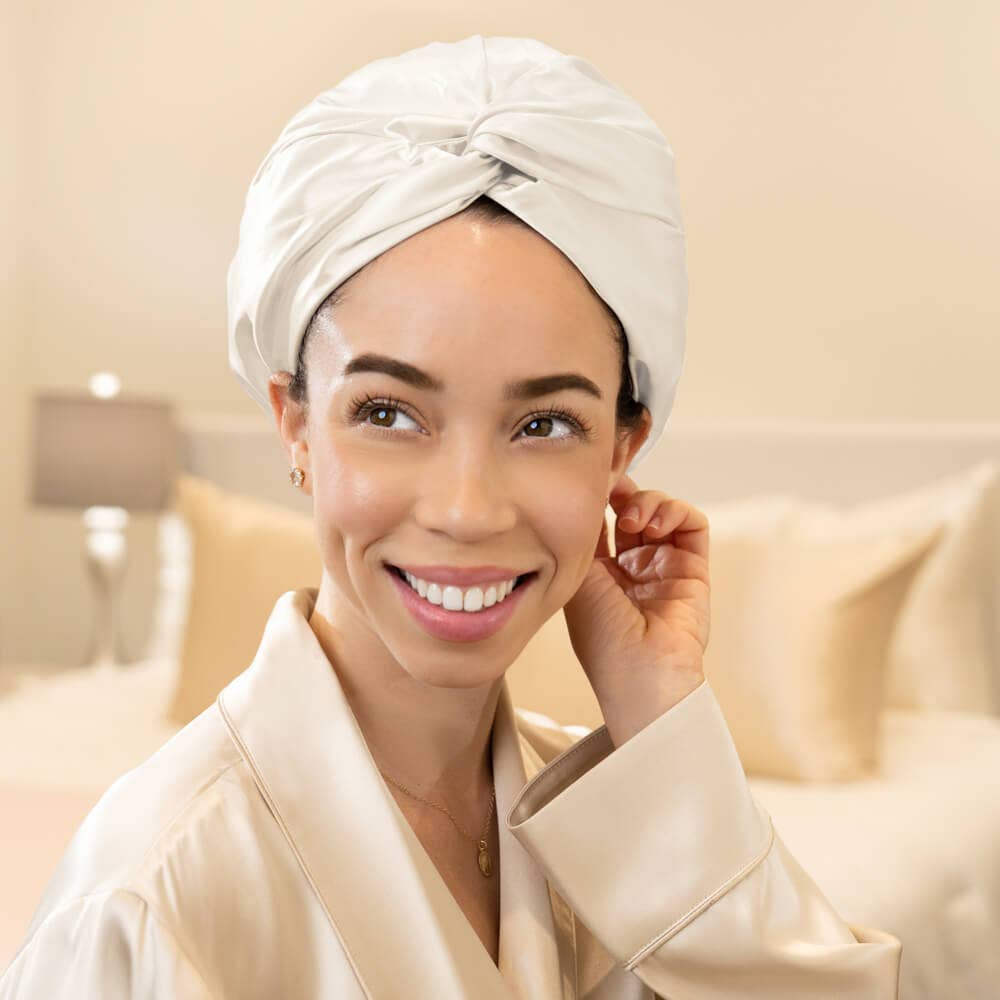 Blissy Silk Bonnet (White)