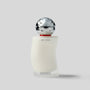 Menne body serum bottle with silver cap on a light gray background