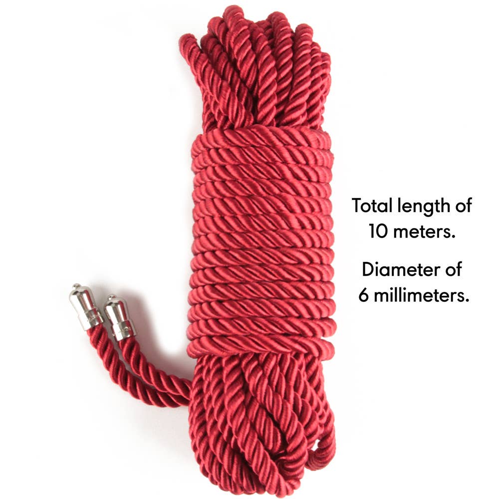 LoveToy - Rebellion Reign Crimson Silky Bondage Rope