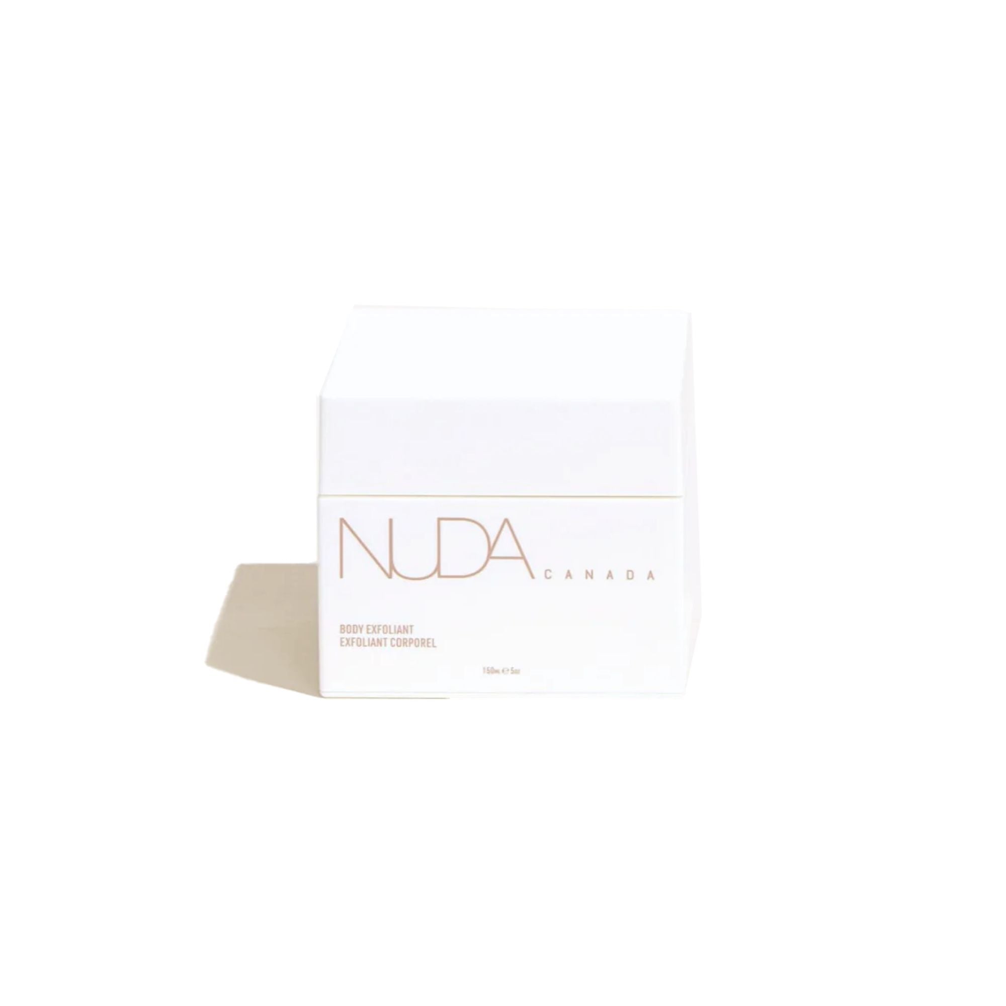 nuda Body Exfoliant - self-tan prep scrub with arabica and kaolin clay, vegan