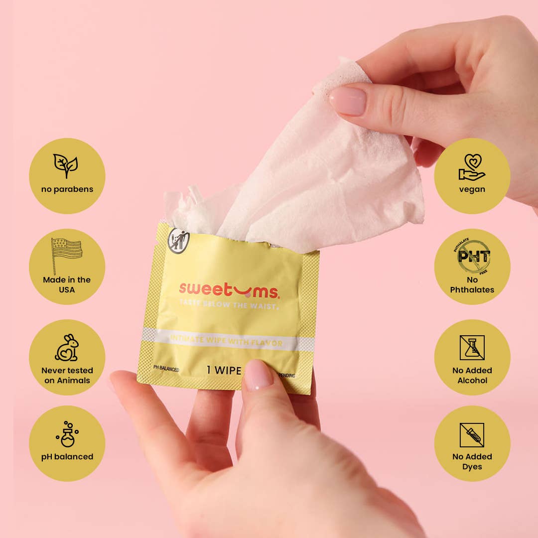 Sweetums Piña Colada Flavored Intimate Wipes
