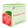 Box of sweetums intimate wipes with watermelon flavor on a white background