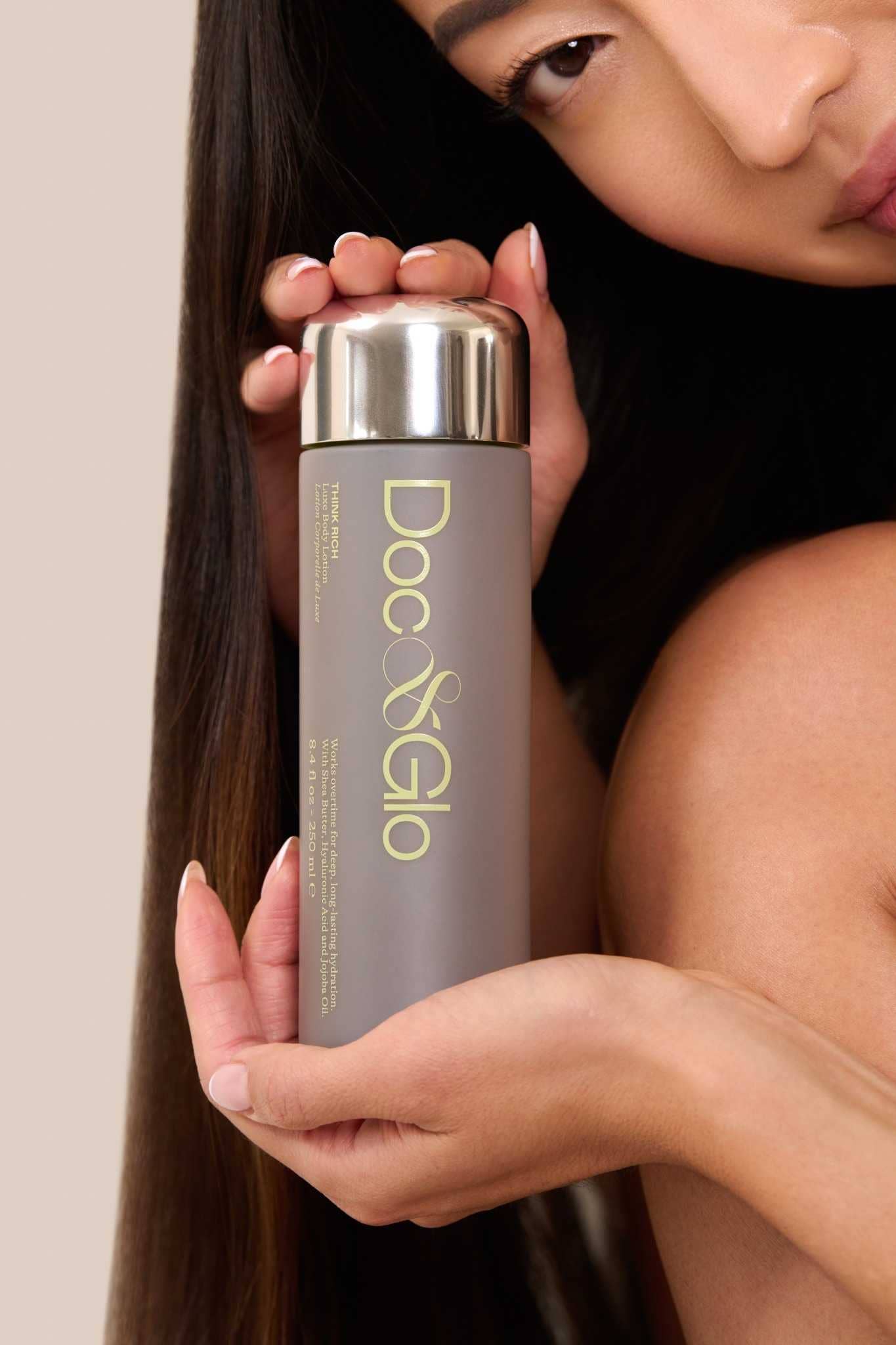doc & glo Think Rich Luxe Body Lotion -  fragrance-free hydrating lotion
