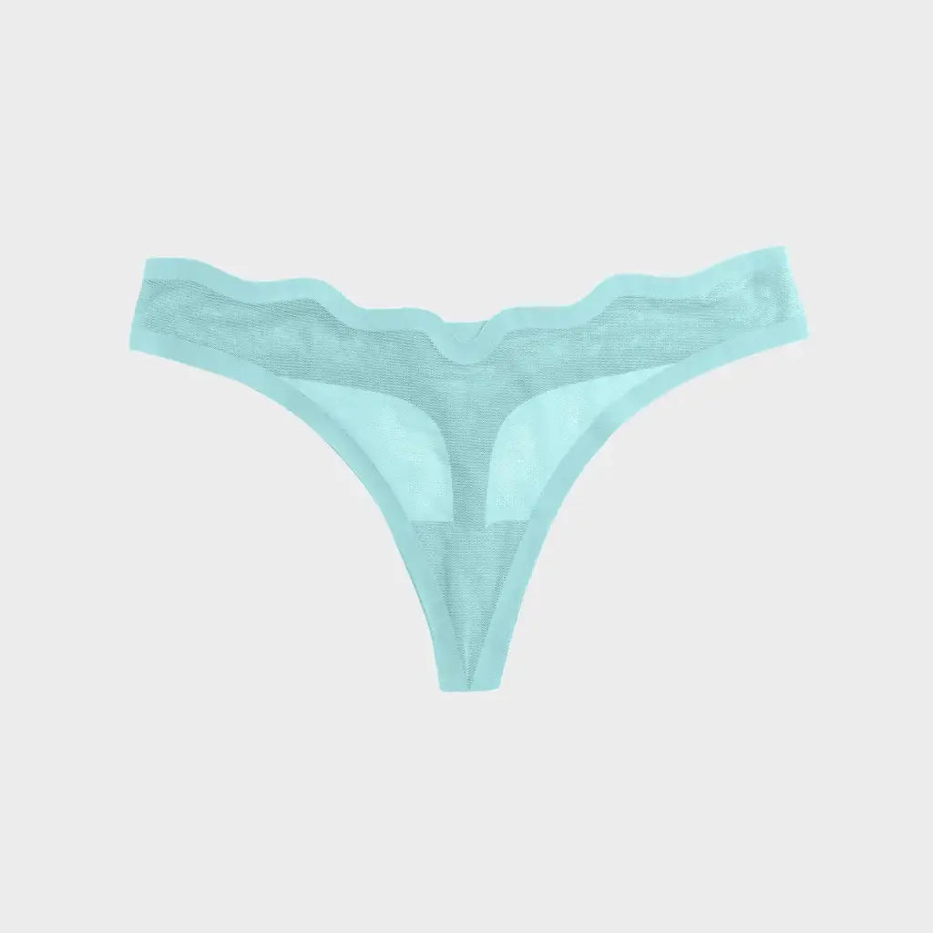 Light blue thong on a light gray background