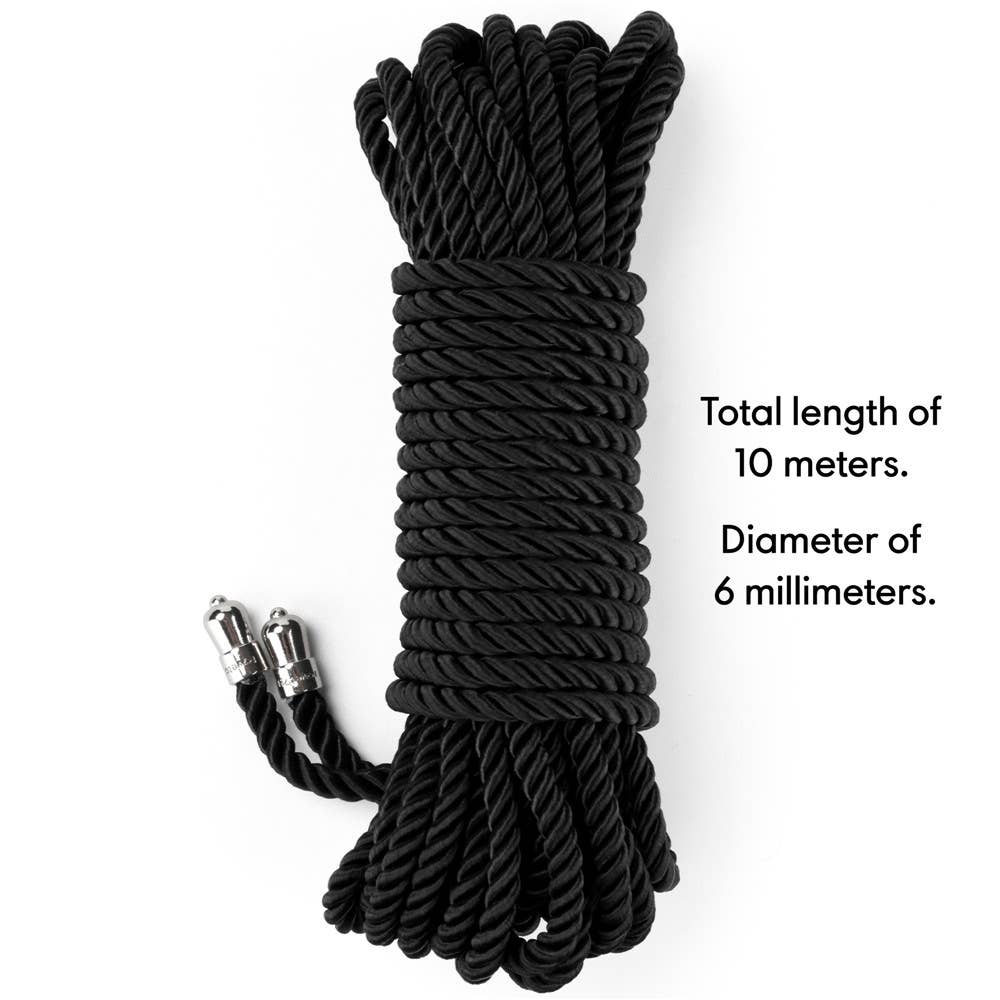 LoveToy - Rebellion Reign Ebony Silky Bondage Rope