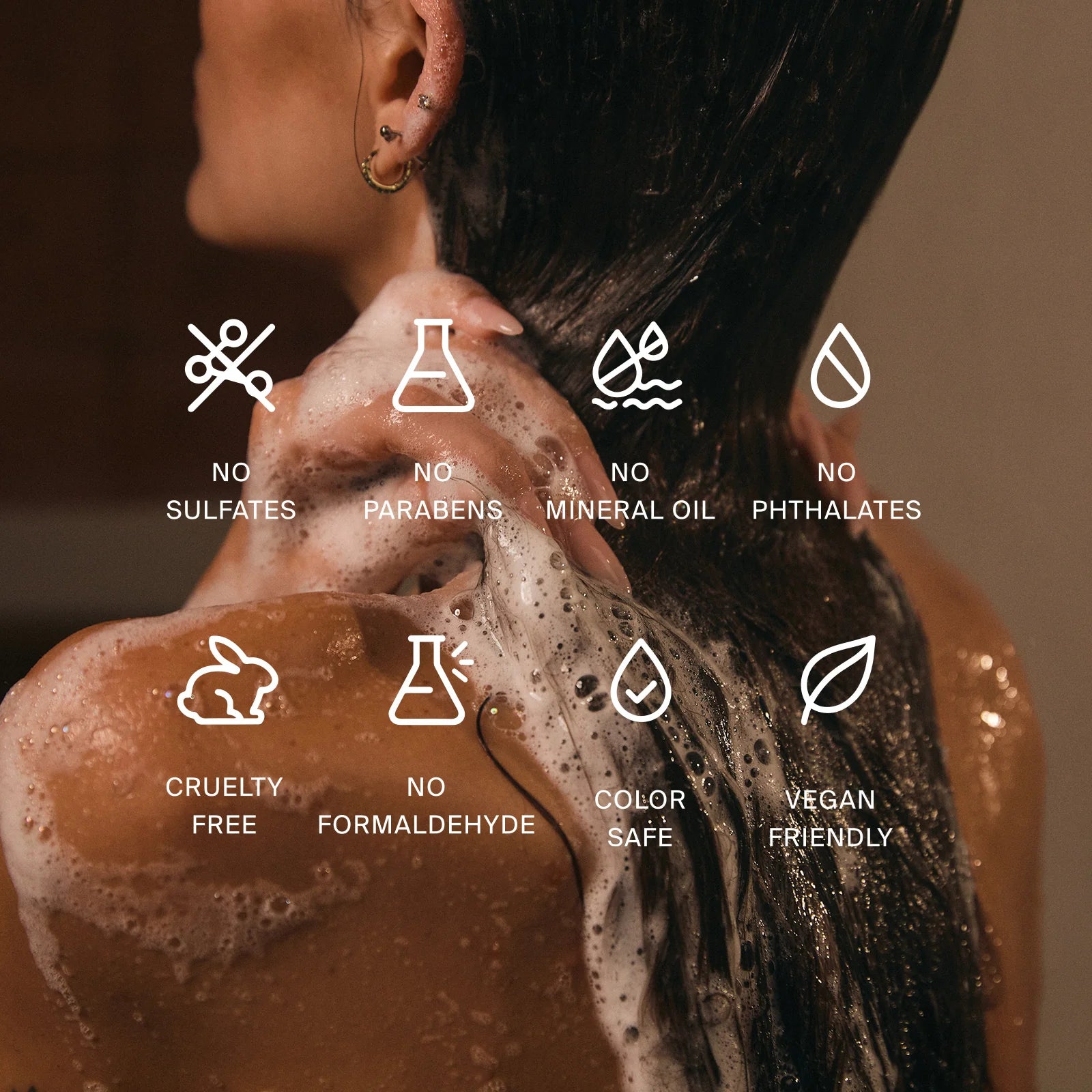 Pure Again Daily Hybrid Shampoo -  sulfate-free, hydration for all hair types, color safe
