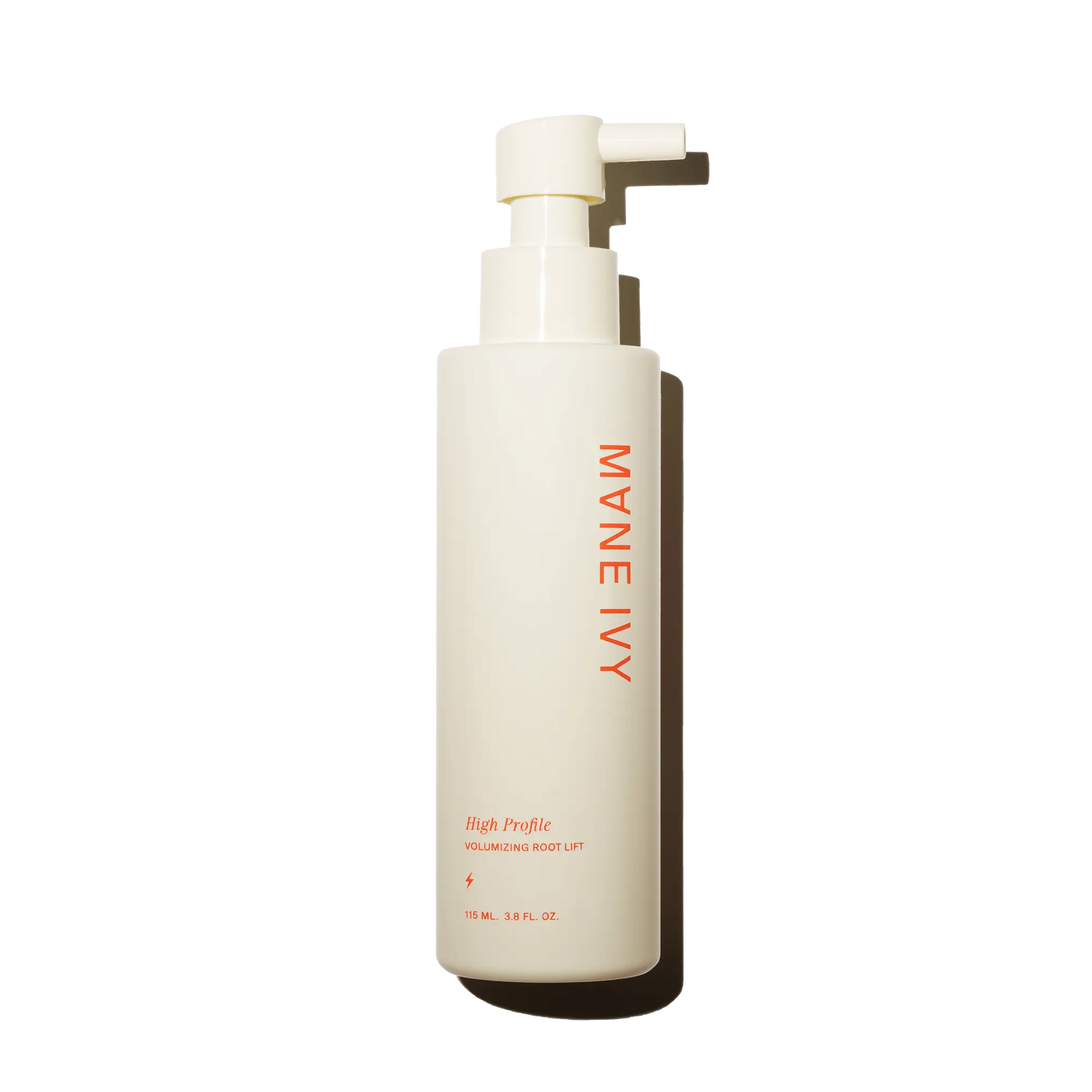 White bottle with 'MANE IVY' branding on a white background
